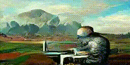 cyborg_painting_a_landscape
